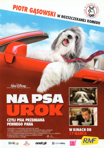Przód ulotki filmu 'Na Psa Urok'