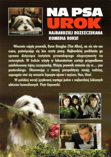 Tył ulotki filmu 'Na Psa Urok'