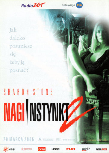 Przód ulotki filmu 'Nagi Instynkt 2'