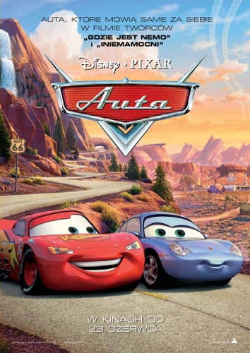 Polski plakat filmu 'Auta'