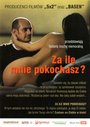 Tył ulotki filmu 'Za Ile Mnie Pokochasz?'
