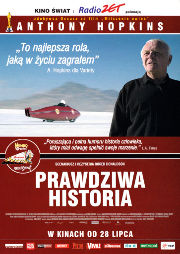 Przód ulotki filmu 'Prawdziwa Historia'