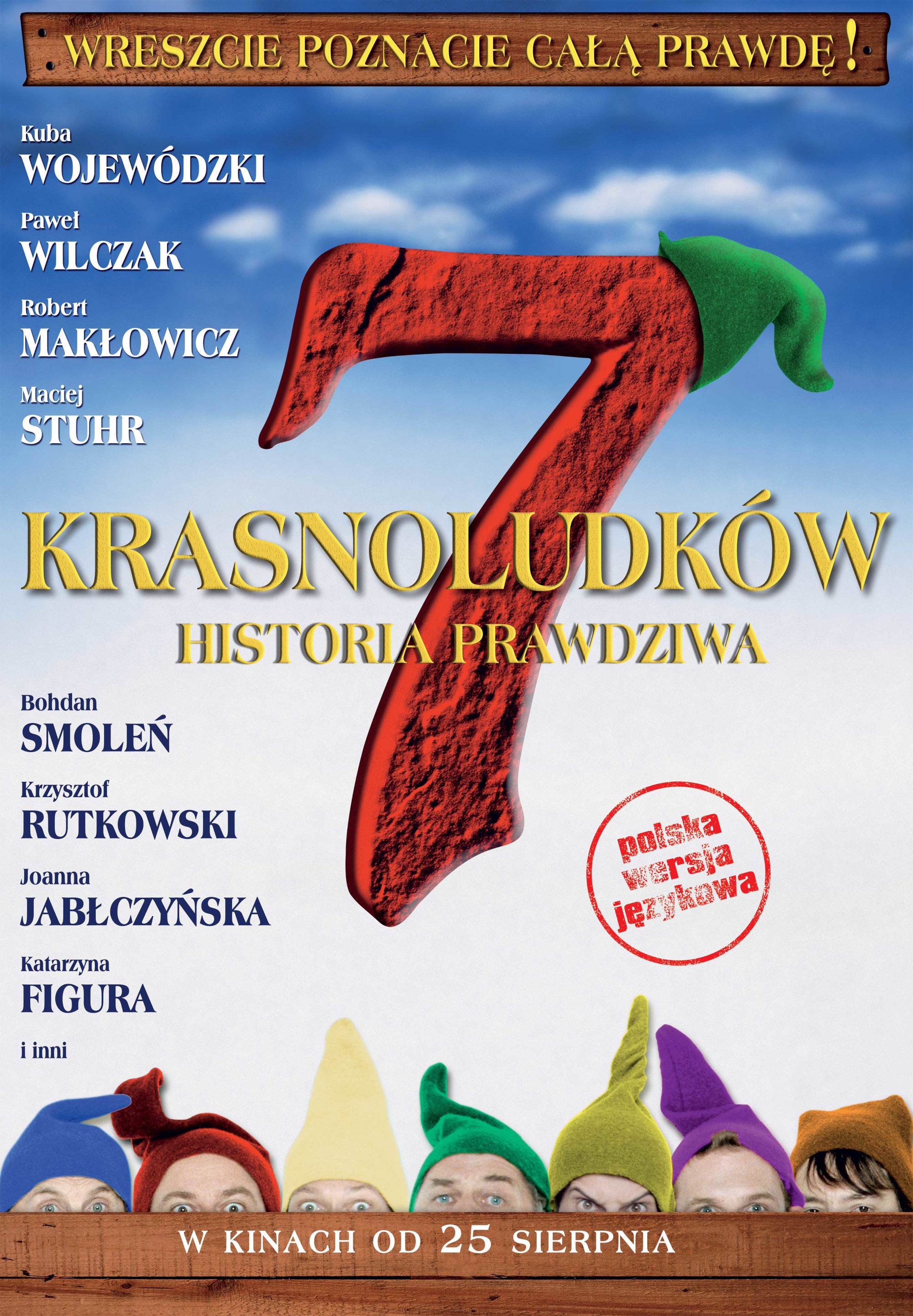 Polski plakat filmu '7 Krasnoludków - Historia Prawdziwa'