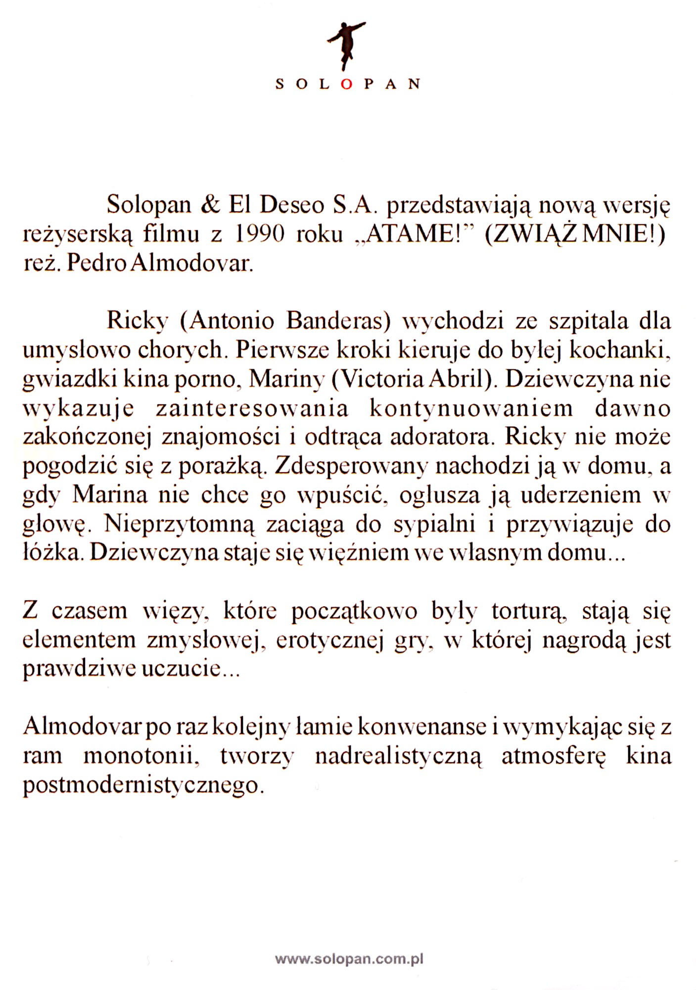 Ulotka filmu ''