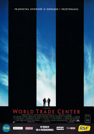 Przód ulotki filmu 'World Trade Center'