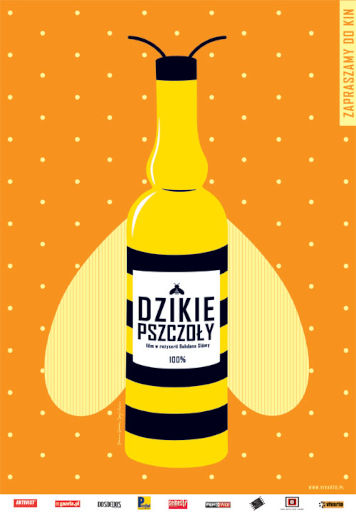Polski plakat filmu 'Dzikie Pszczoły'