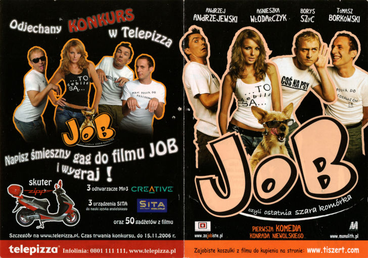 Przód ulotki filmu 'Job, Czyli Ostatnia Szara Komórka'
