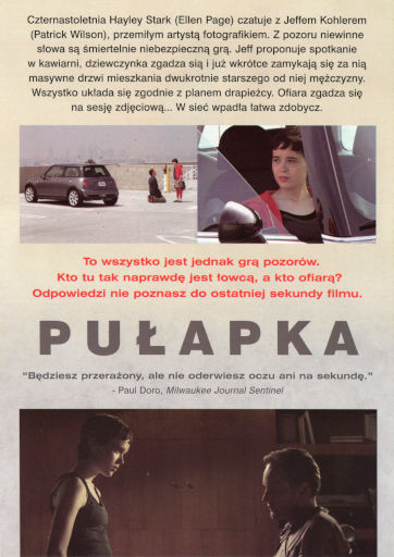 Tył ulotki filmu 'Pułapka'
