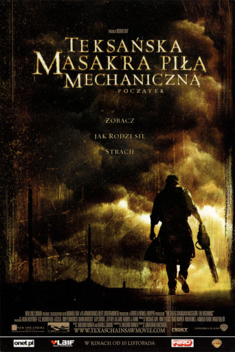 Przód ulotki filmu 'Teksańska Masakra Piłą Mechaniczną: Początek'