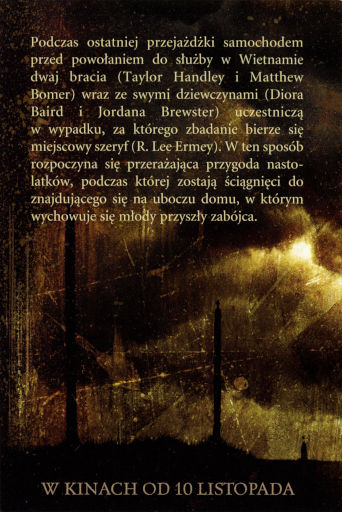 Tył ulotki filmu 'Teksańska Masakra Piłą Mechaniczną: Początek'