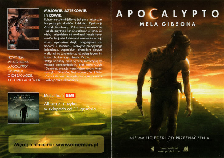 Przód ulotki filmu 'Apocalypto'