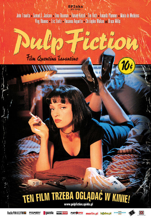 Polski plakat filmu 'Pulp Fiction'