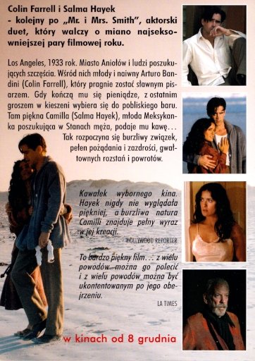 Tył ulotki filmu 'Pytając O Miłość'