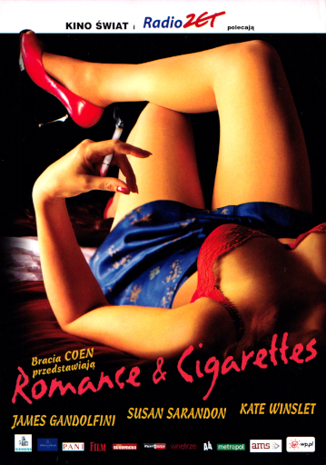 Przód ulotki filmu 'Romance & Cigarettes'