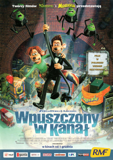 Przód ulotki filmu 'Wpuszczony W Kanał'