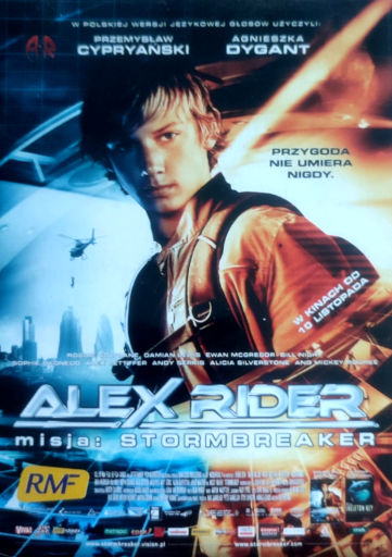 Przód ulotki filmu 'Alex Rider: Misja Stormbreaker'