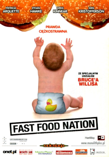 Przód ulotki filmu 'Fast Food Nation'