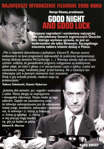 Tył ulotki filmu 'Good Night And Good Luck'