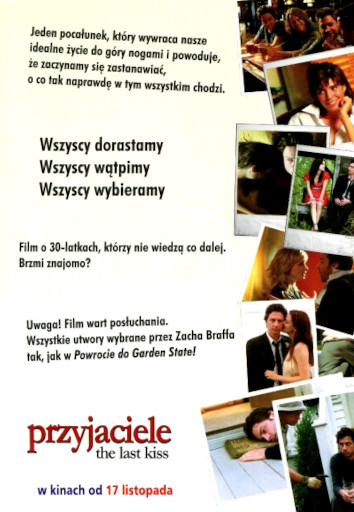 Tył ulotki filmu 'Przyjaciele'