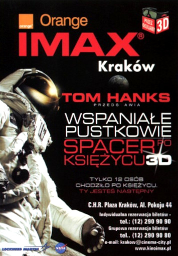 Przód ulotki filmu 'Wspaniałe Pustkowie. Spacer Po Księżycu 3D'
