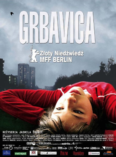 Przód ulotki filmu 'Grbavica'