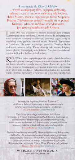 Tył ulotki filmu 'Królowa'