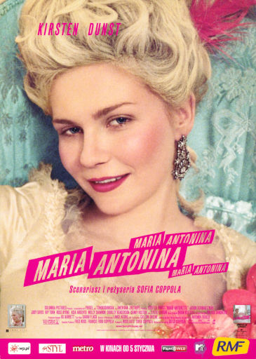 Przód ulotki filmu 'Maria Antonina'