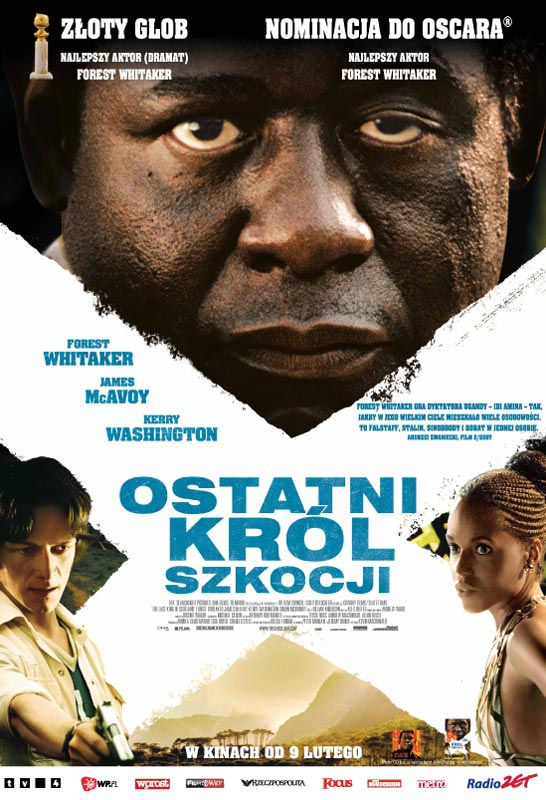 Polski plakat filmu 'Ostatni Król Szkocji'
