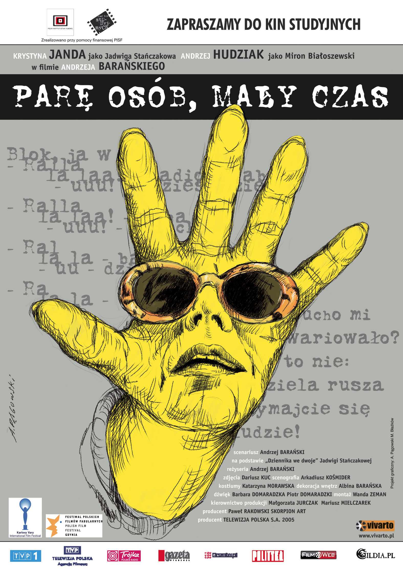 Polski plakat filmu 'Parę Osób, Mały Czas'