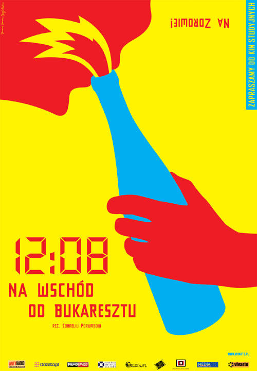 Polski plakat filmu '12:08 Na Wschód Od Bukaresztu'