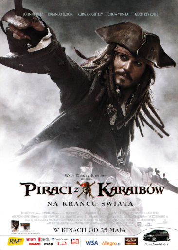 Przód ulotki filmu 'Piraci Z Karaibów: Na Krańcu Świata'
