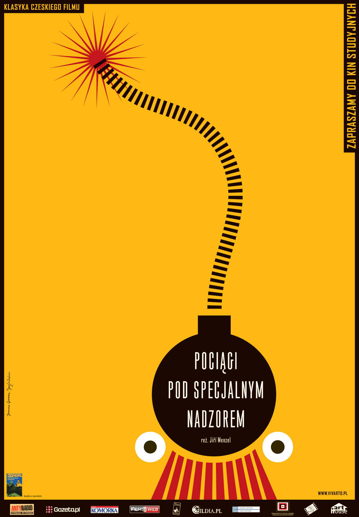 Polski plakat filmu 'Pociągi Pod Specjalnym Nadzorem'