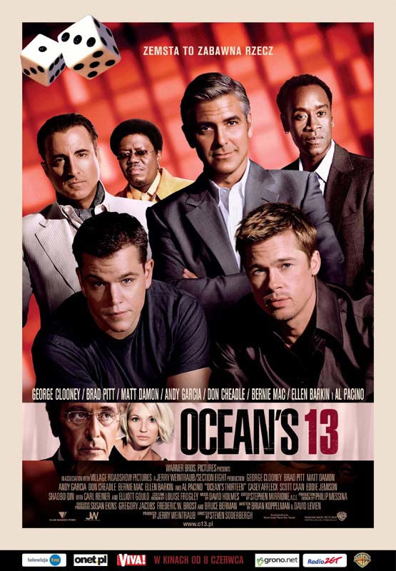 Polski plakat filmu 'Ocean’s 13'