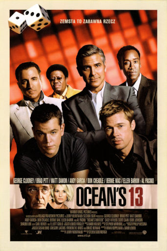 Przód ulotki filmu 'Ocean’s 13'