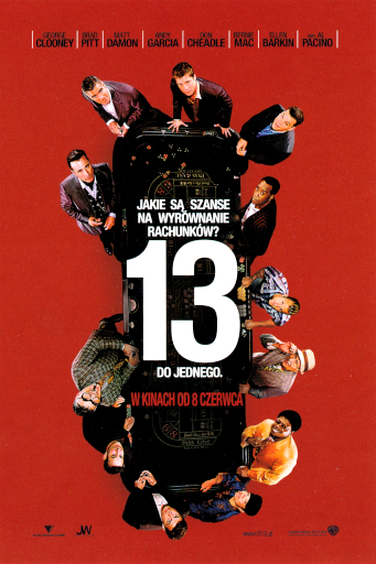 Przód ulotki filmu 'Ocean’s 13'