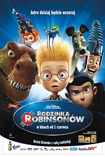 Przód ulotki filmu 'Rodzinka Robinsonów'