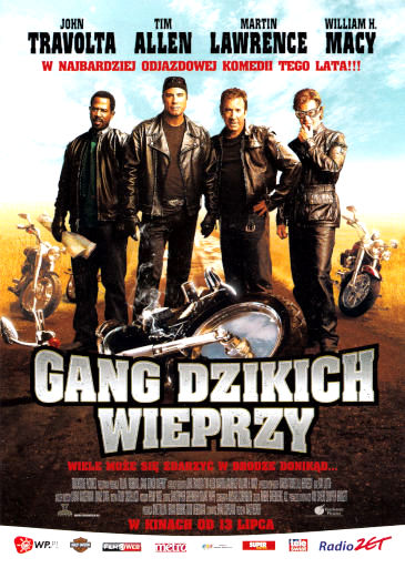 Przód ulotki filmu 'Gang Dzikich Wieprzy'