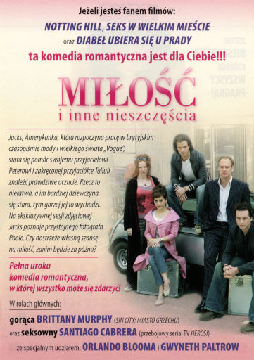 Tył ulotki filmu 'Miłość i Inne Nieszczęścia'