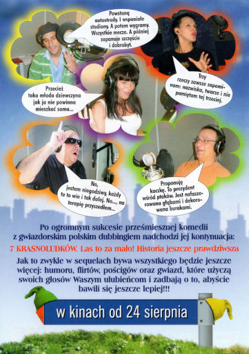 Tył ulotki filmu '7 Krasnoludków: Las To Za Mało - Historia Jeszcze Prawdziwsza'