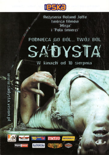 Przód ulotki filmu 'Sadysta'