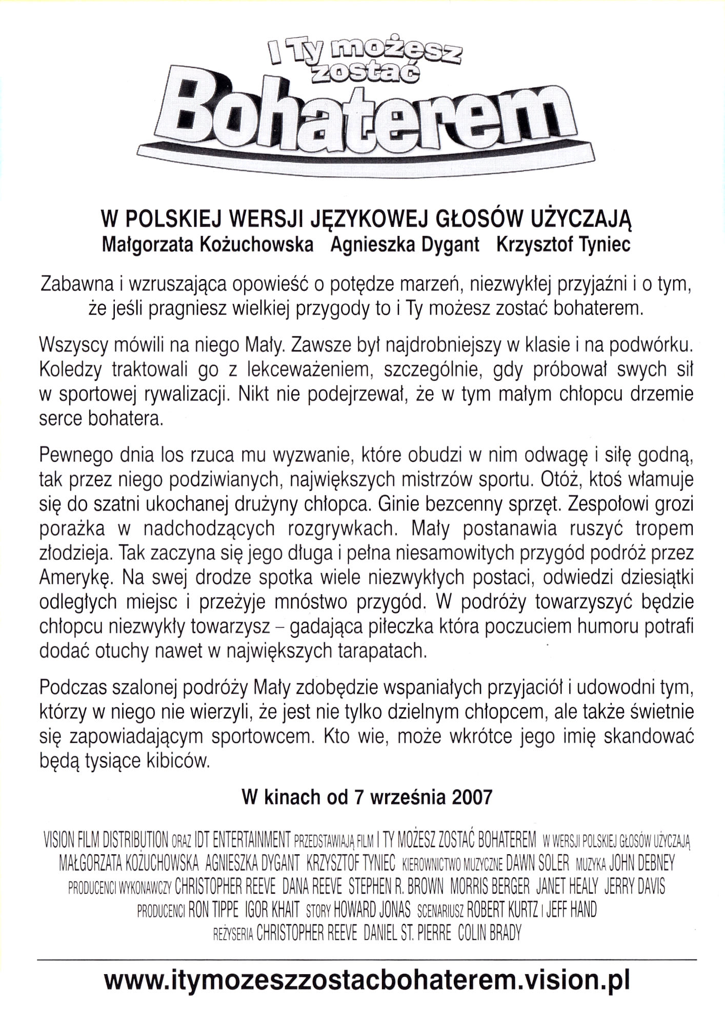Ulotka filmu ''