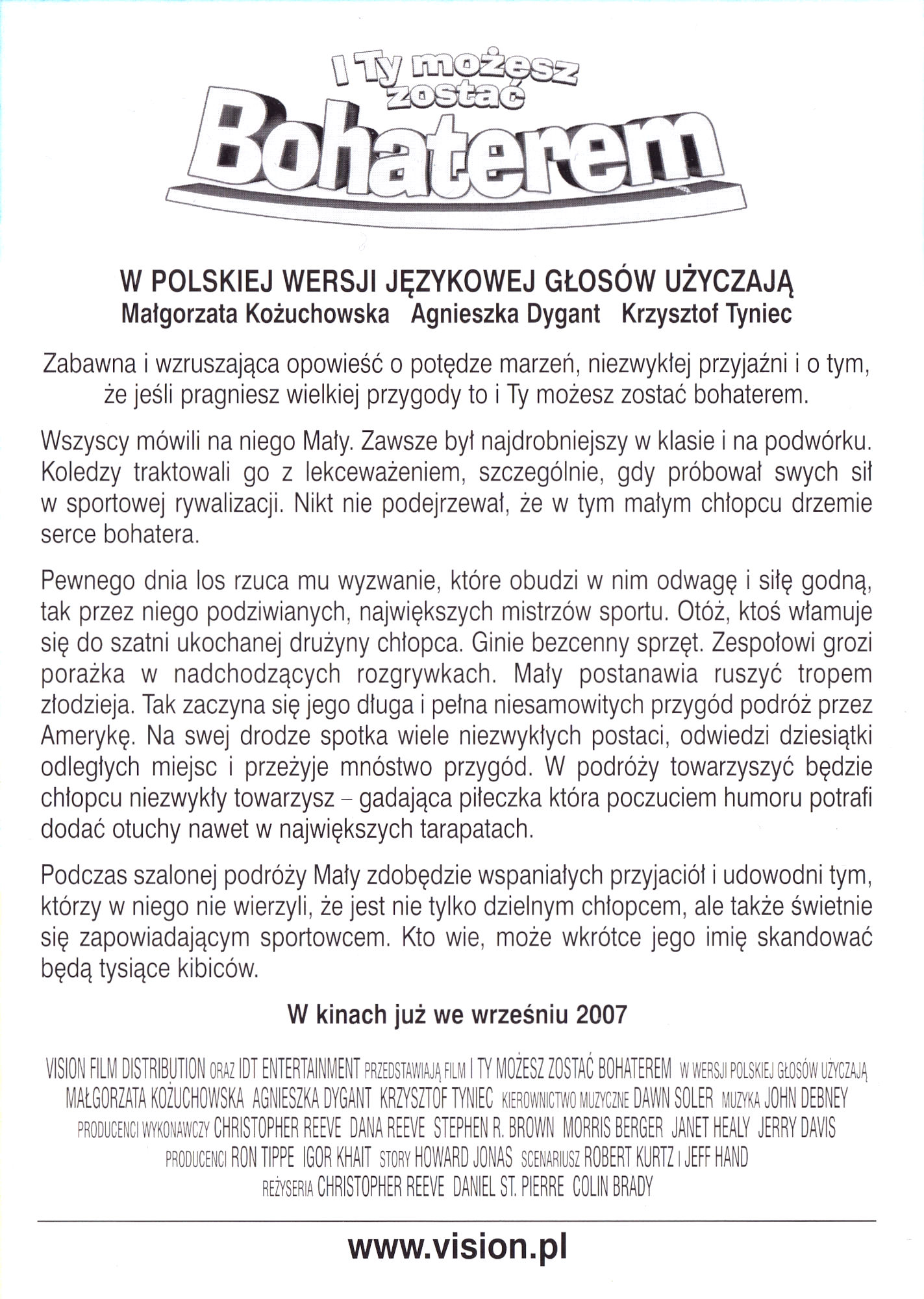 Ulotka filmu ''
