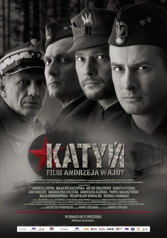 Polski plakat filmu 'Katyń'
