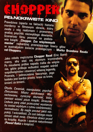 Tył ulotki filmu 'Chopper'
