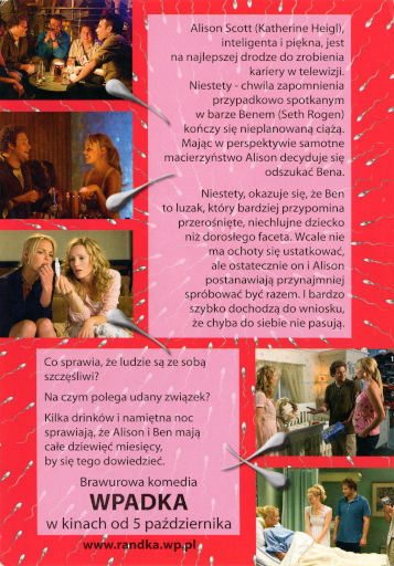 Tył ulotki filmu 'Wpadka'