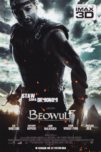 Przód ulotki filmu 'Beowulf'