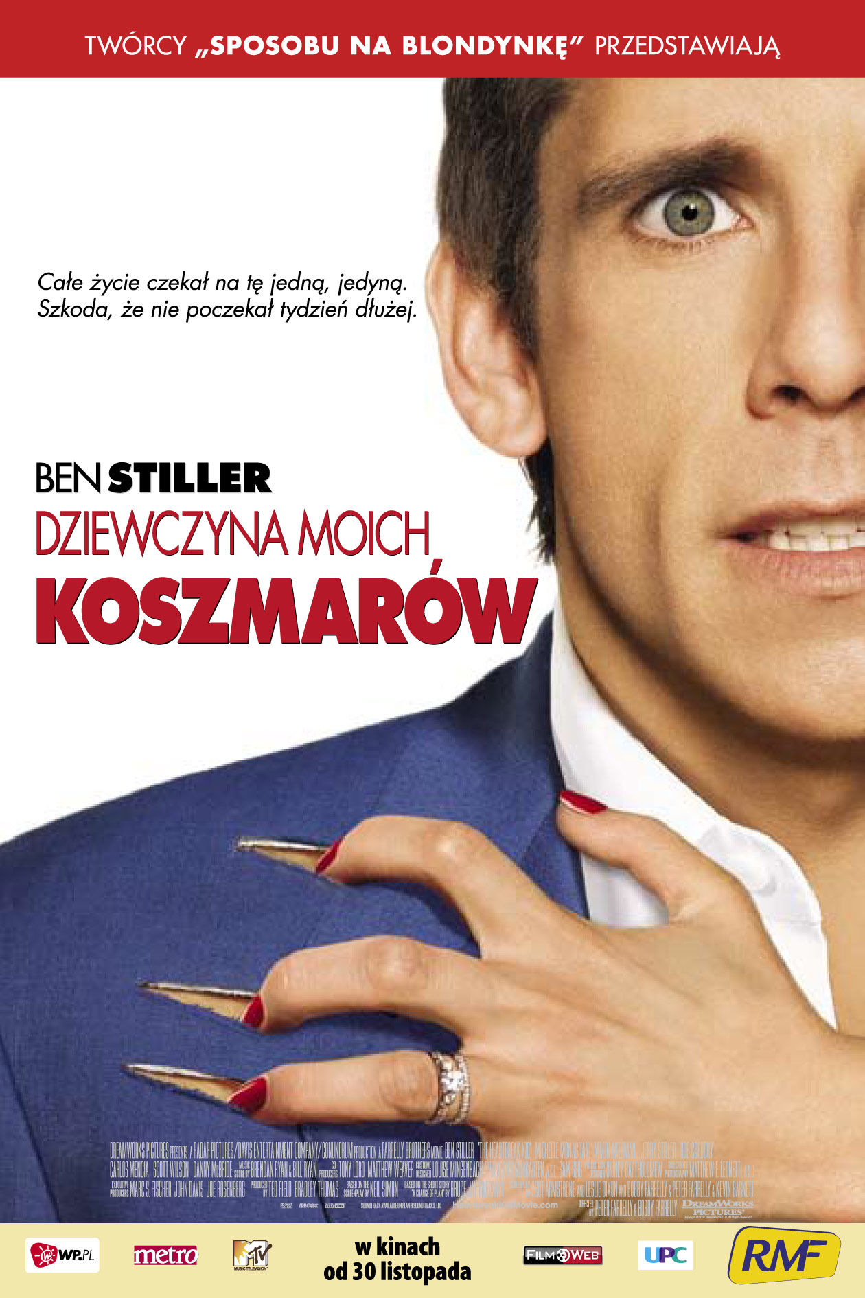 Polski plakat filmu 'Dziewczyna Moich Koszmarów'