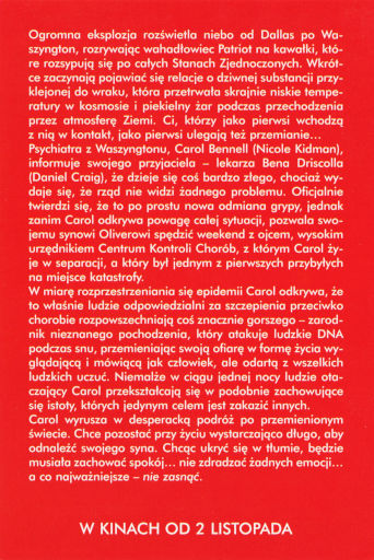 Tył ulotki filmu 'Inwazja'