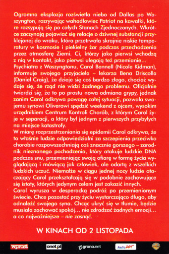 Tył ulotki filmu 'Inwazja'