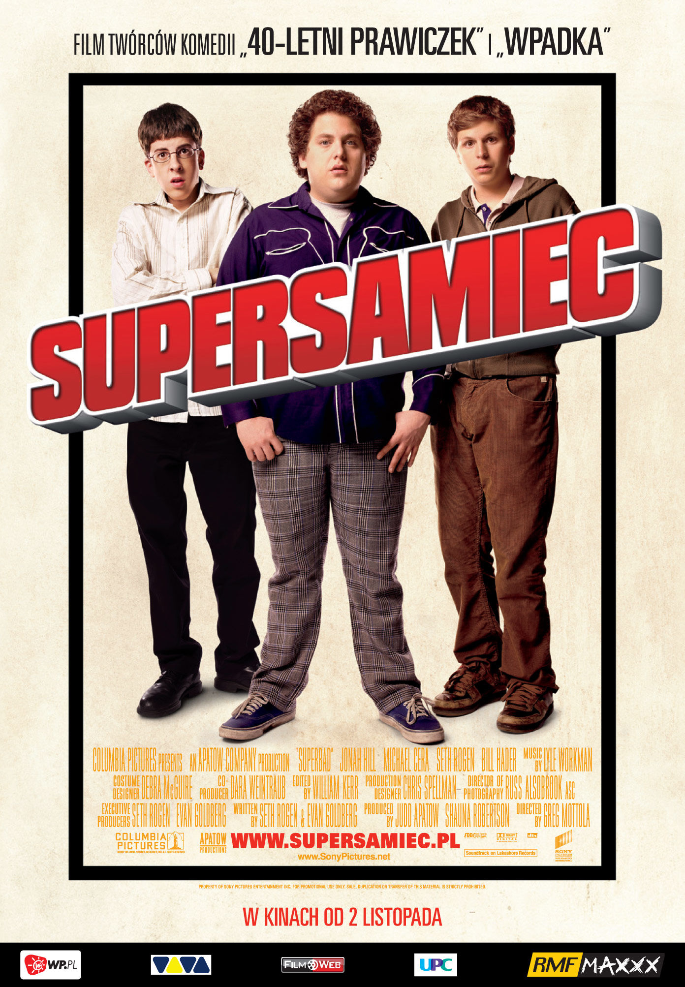 Polski plakat filmu 'Supersamiec'